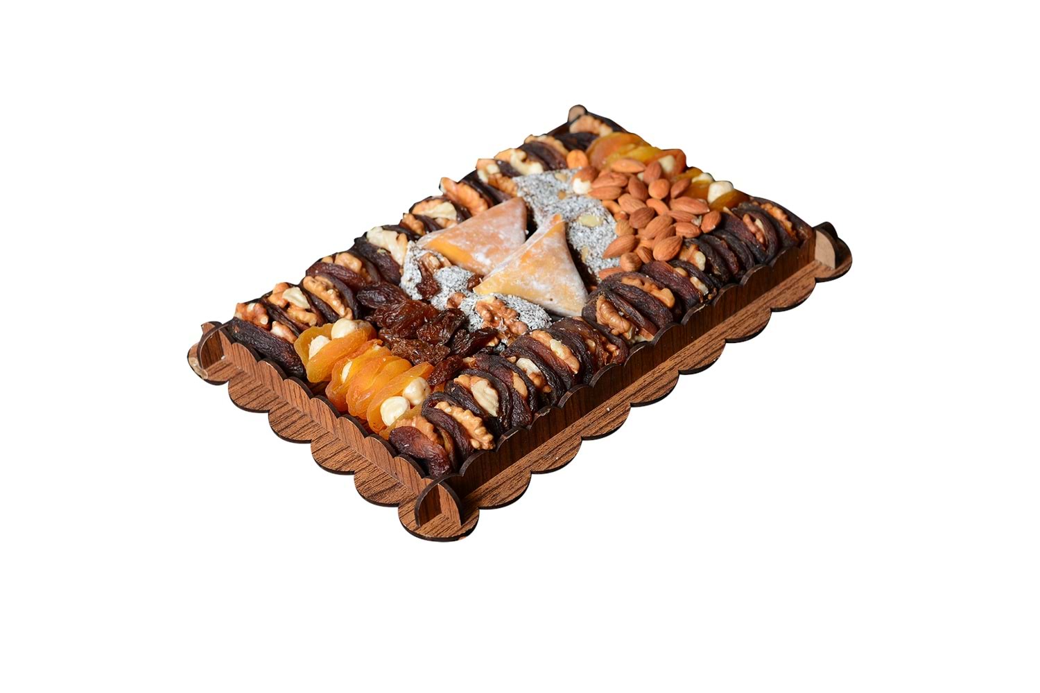 CEVİZLİ-FINDIKLI KARIŞIK DİKDÖRTGEN SEPET (1.8 kg)