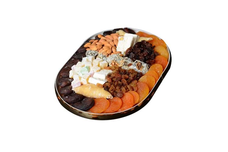 KLASİK HEDİYELİK KAYISI SEPETİ GOLD (1100 GR)