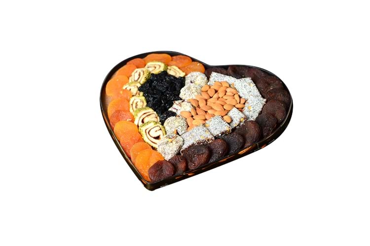 KARIŞIK KAYISI SEPETİ KALPLİ (1 KG)